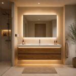 Mueble de baño melamina decorativo 15