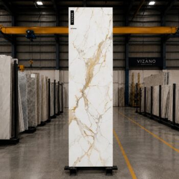 Statuario Gold 15mm (80x300 cm) VIZANO