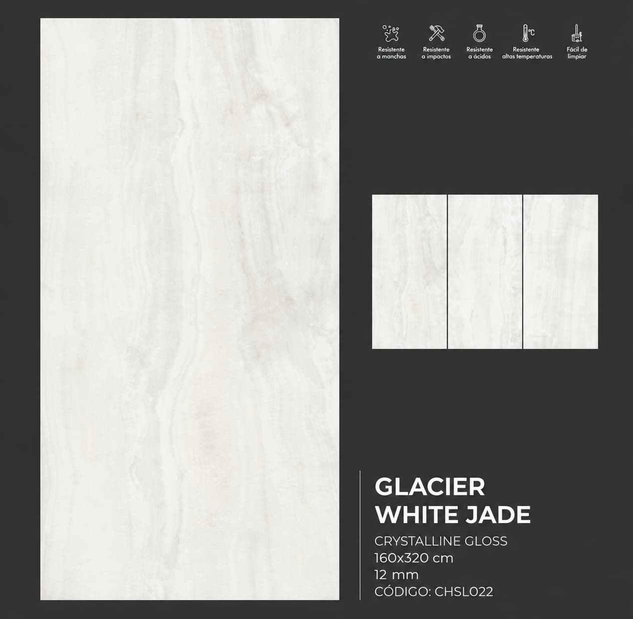 detalles glacier white jade