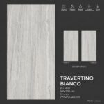plancha travertino bianco