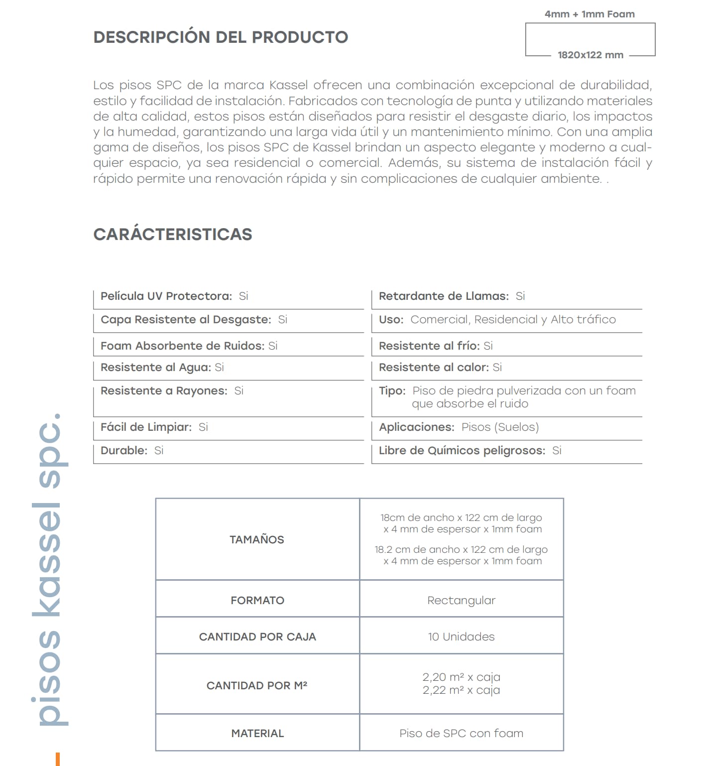 ficha tecnica kassel spc