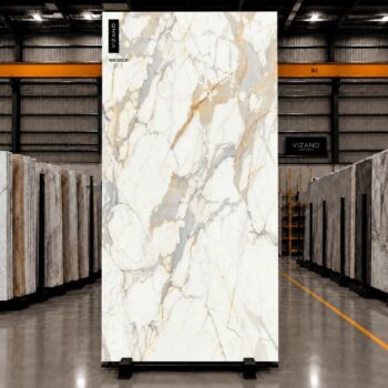Statuario Gold 15 mm (160x320 cm) VIZANO